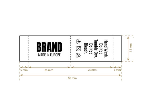 Woven label Low Style Model WL-M59