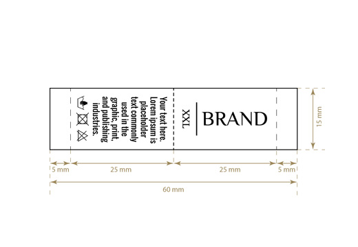 Woven label General Style Model WL-M60
