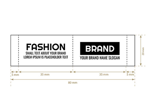 Woven label Brainy Style Model WL-M66