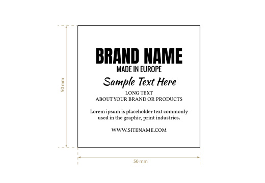 Woven label Massive Style Model WL-M94
